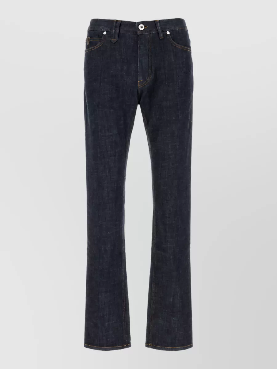 Brioni dark blue stretch denim jeans