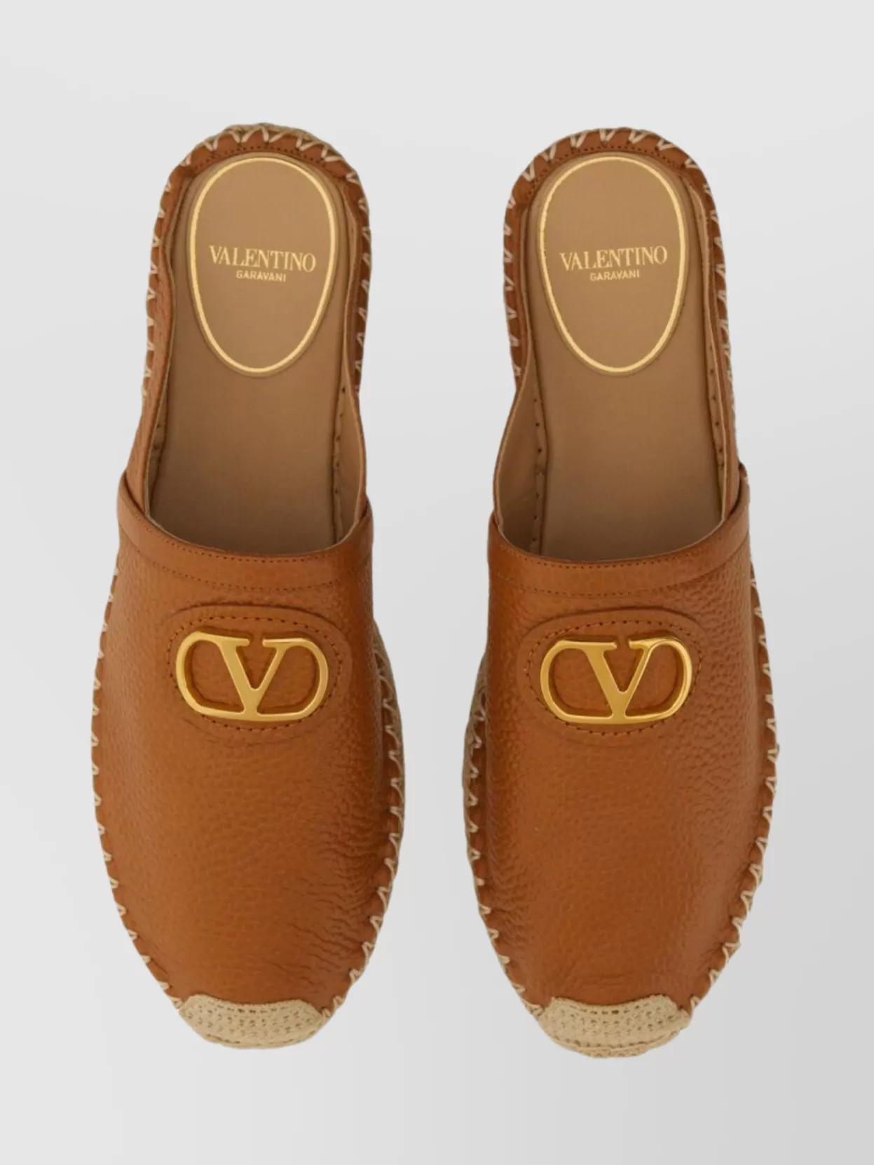 Valentino Round Toe Espadrille Sole Mule