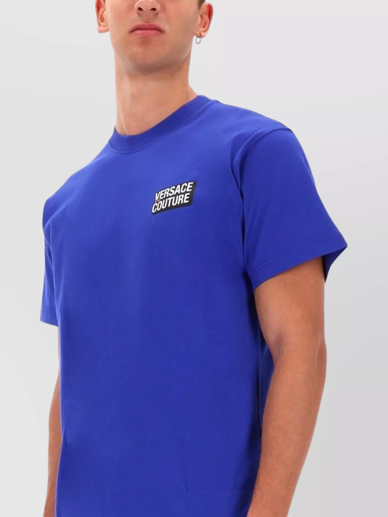 Versace Jeans Couture Crew Neck Short Sleeve Straight Hem T-Shirt