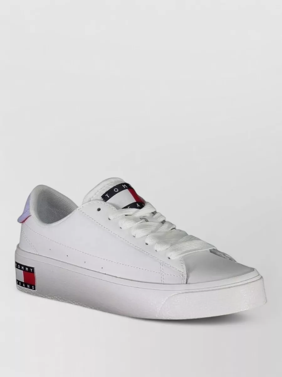 Tommy Hilfiger leather platform sneakers