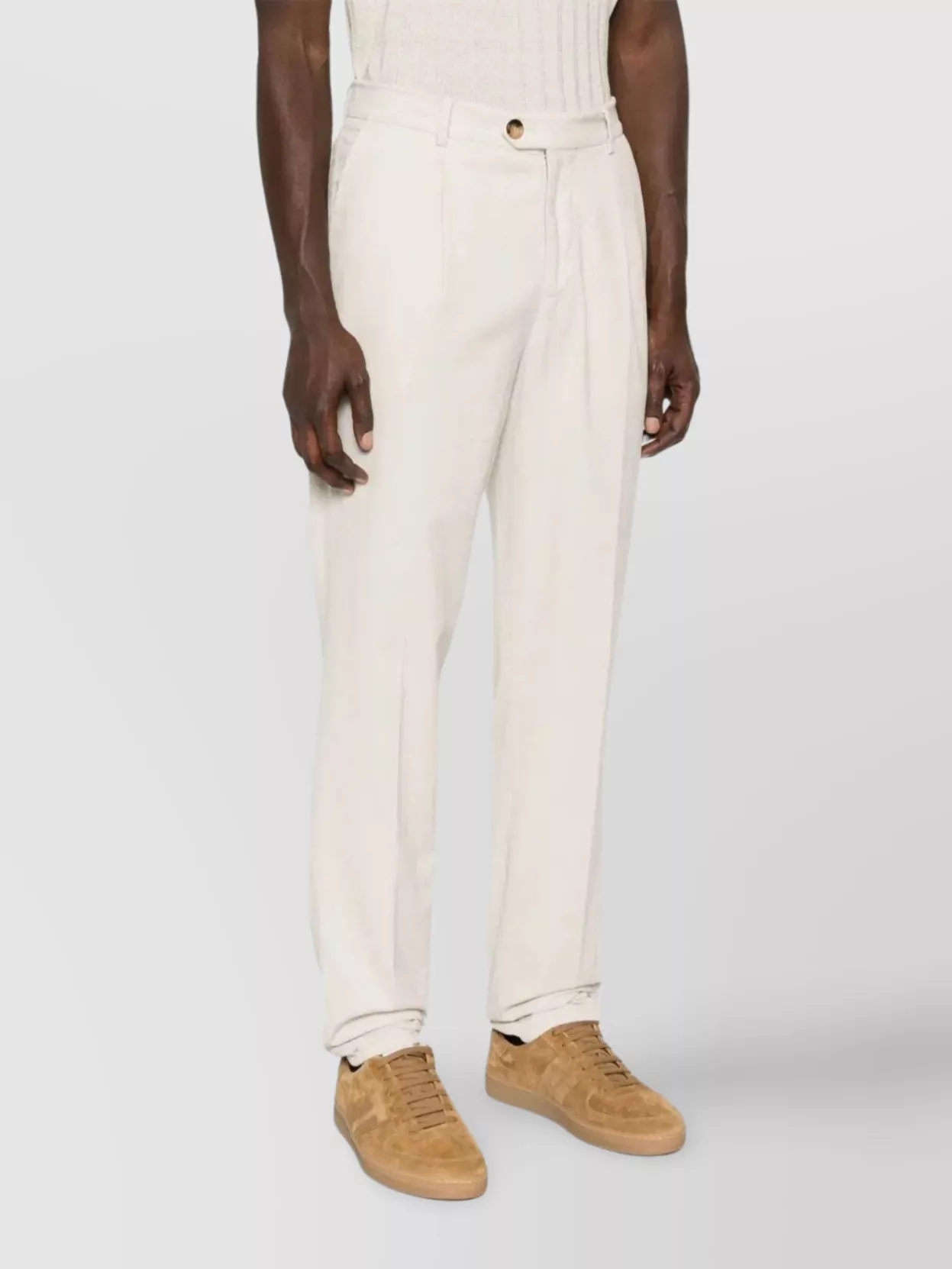 Brunello Cucinelli Pleated Front Straight Leg Trousers