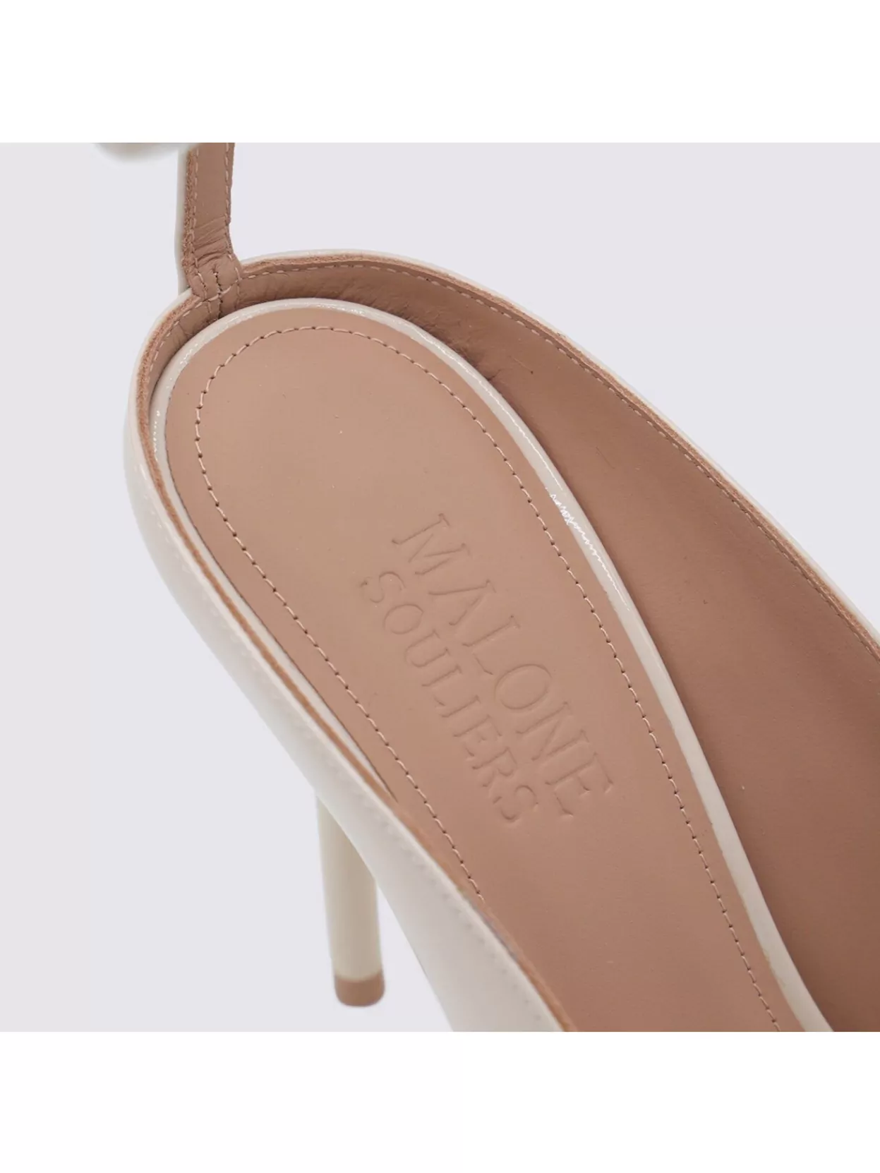 Malone Souliers 100mm Malia Ankle-strap Pumps In Nude