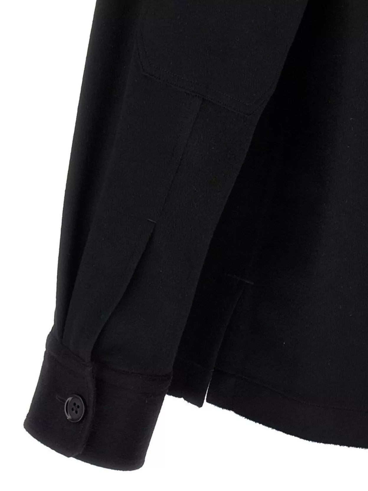 Zegna Pure Cashmere Overshirt In Black