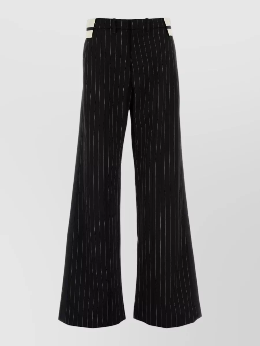 Jean Paul Gaultier wool wide-leg trousers
