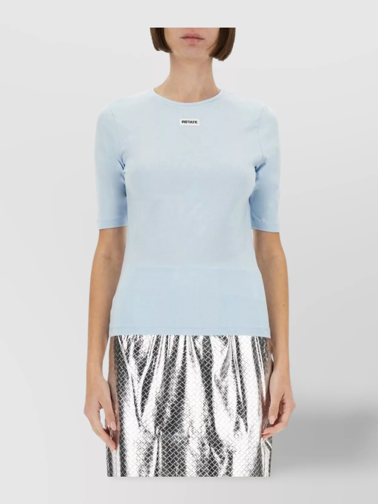 Rotate Birger Christensen Logo Crew Neck T-Shirt