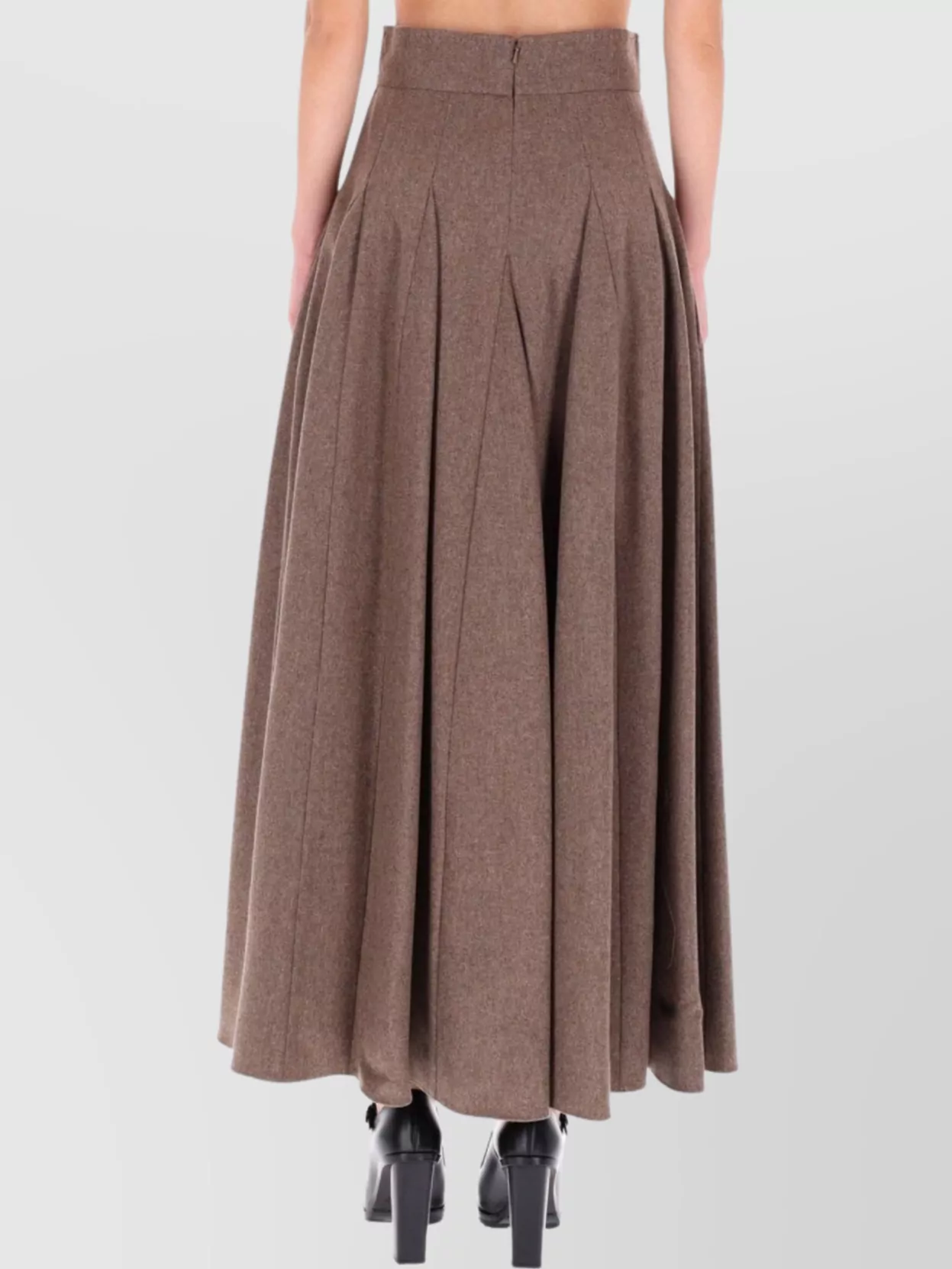 Max Mara Flared Maxi Skirt Side Pockets
