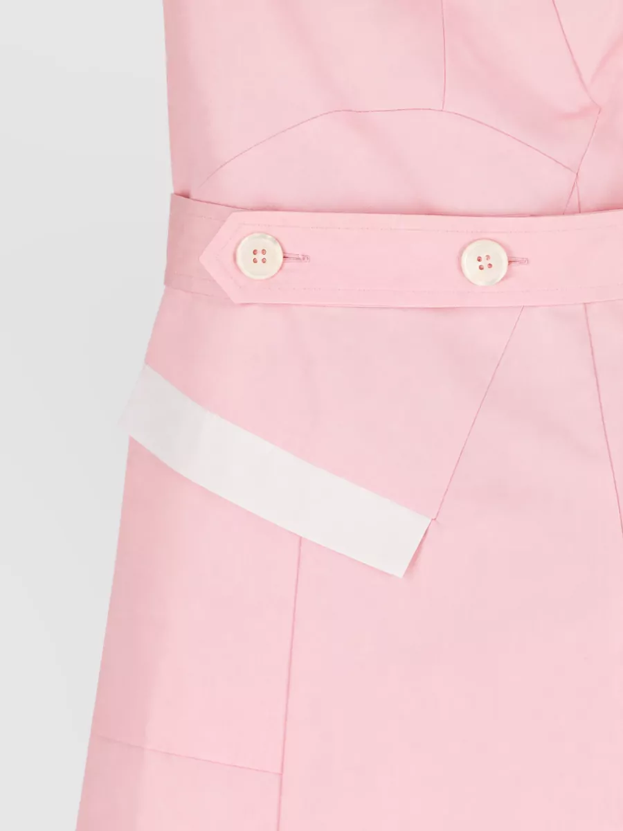Miu Miu Cotton Fitted Skirt