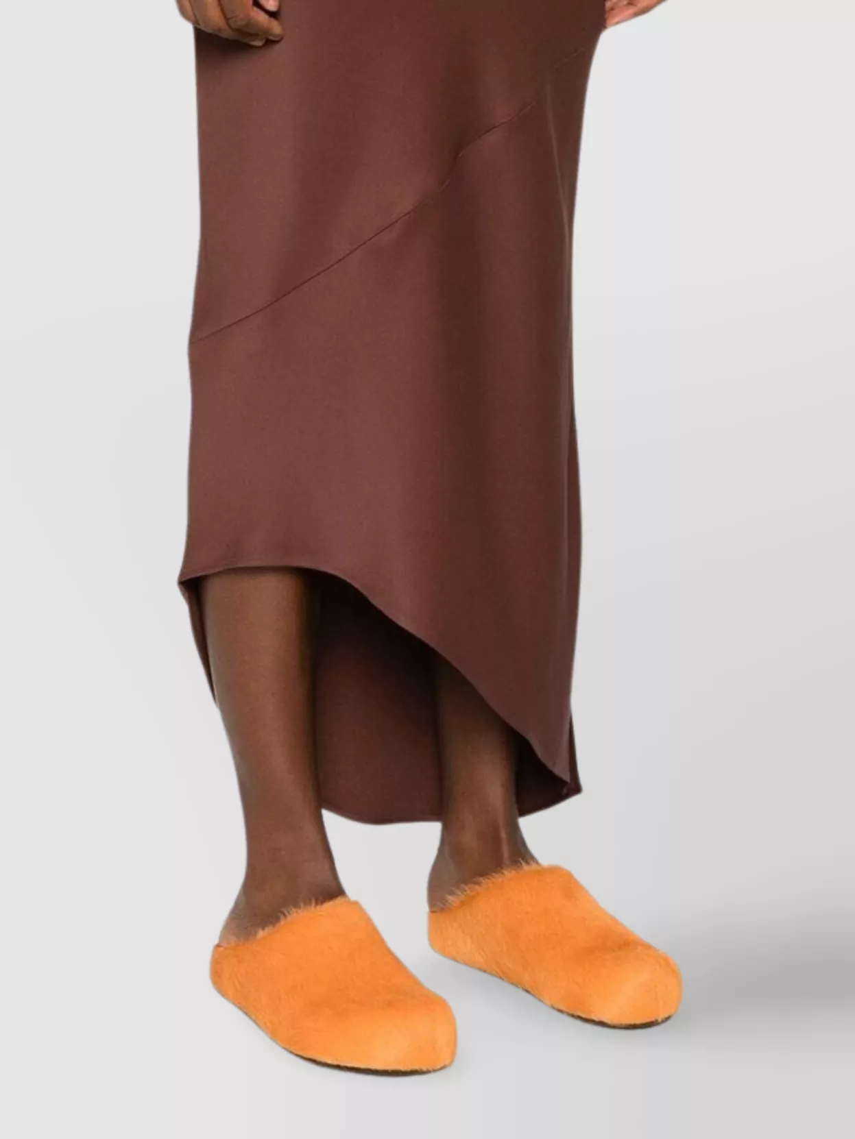 Jw Anderson V-neck Satin Midi Dress