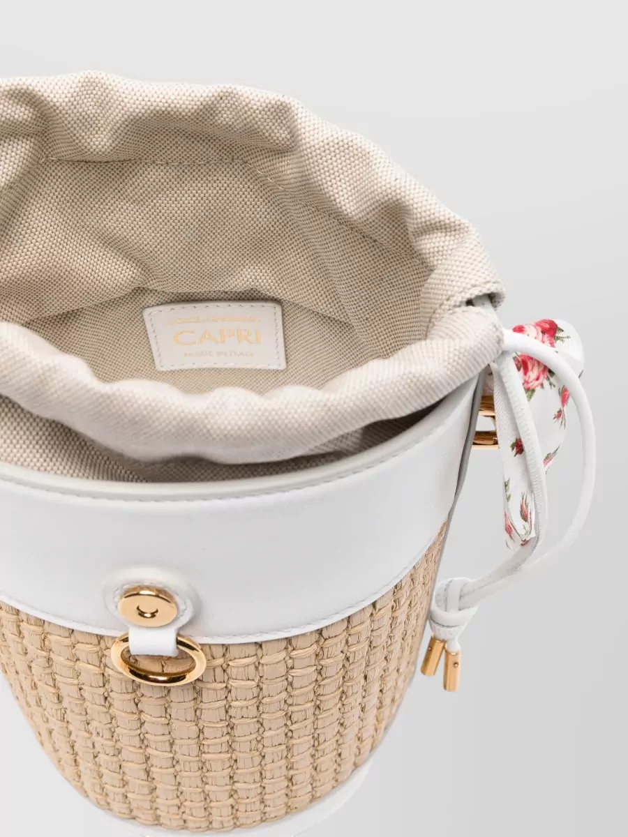 Dolce&Gabbana Capri Raffia Bucket Bag