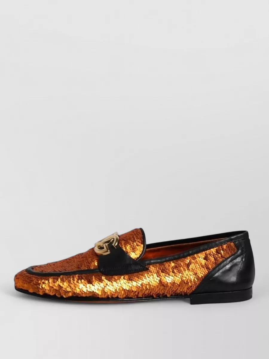 Dolce&Gabbana Sequin Embellished Loafers