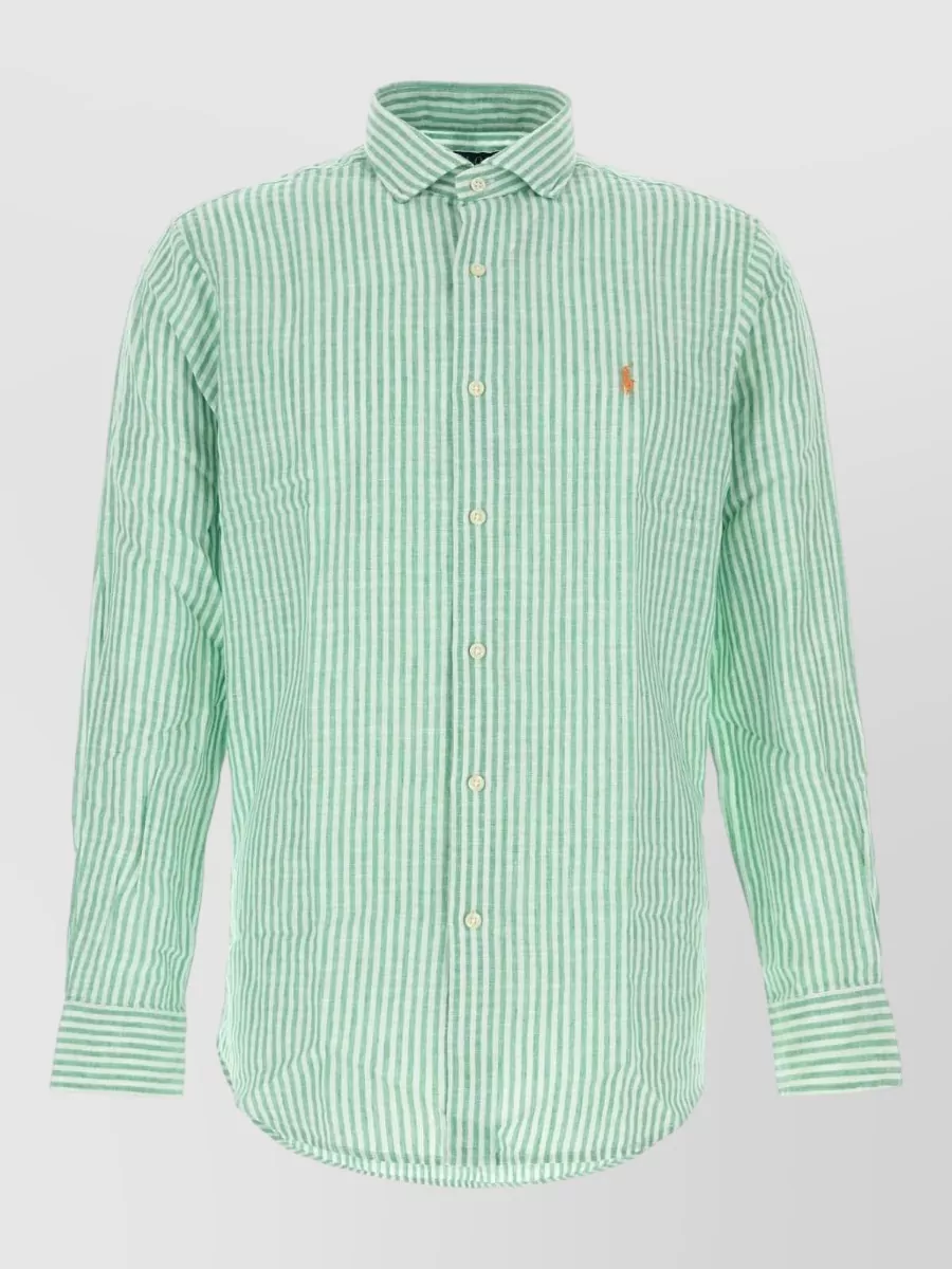 Polo Ralph Lauren Linen blend striped long-sleeve shirt