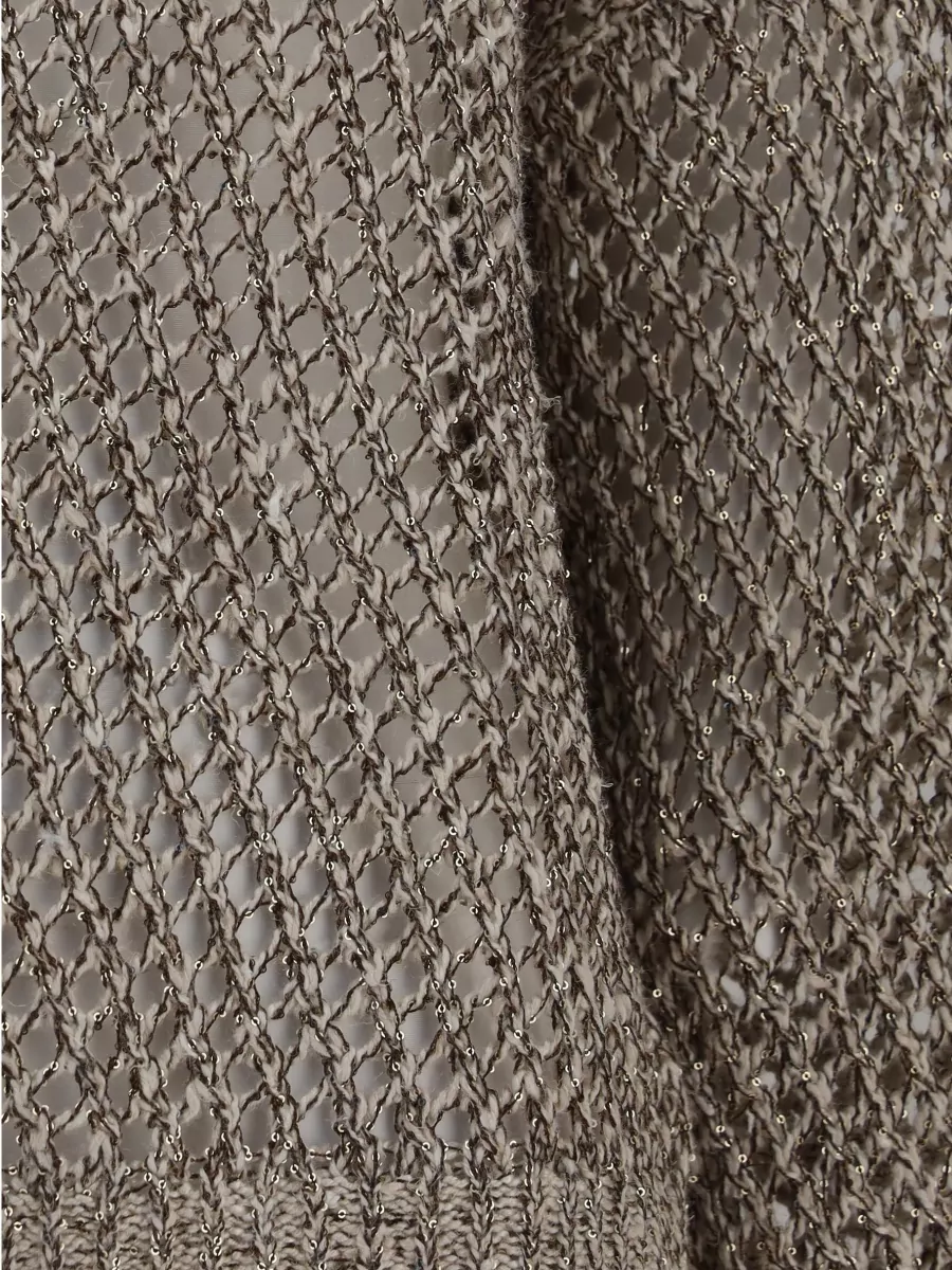 Brunello Cucinelli Silk And Linen Open-Knit Sweater