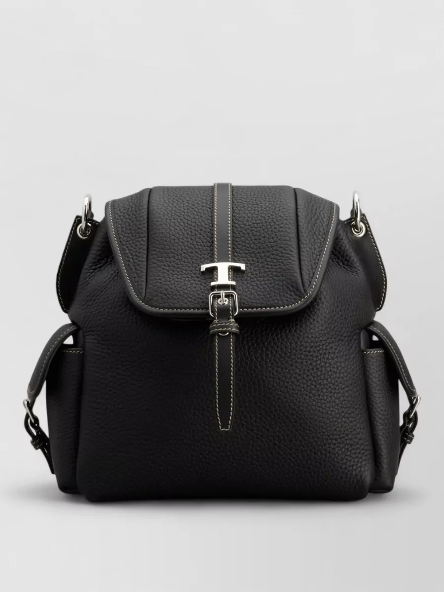 Tod's T Timeless Mini Leather Bucket Bag