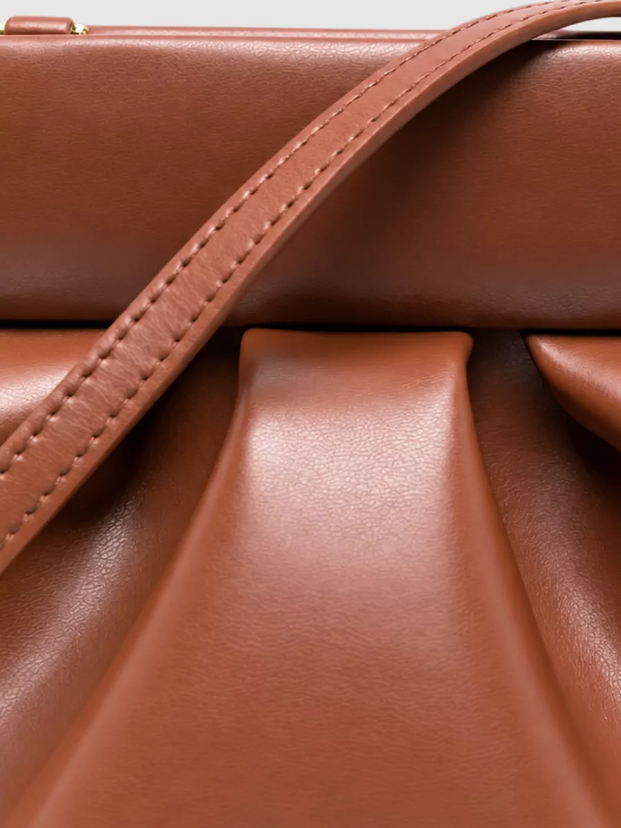 Themoiré Bios Medium Ruched Clutch Bag