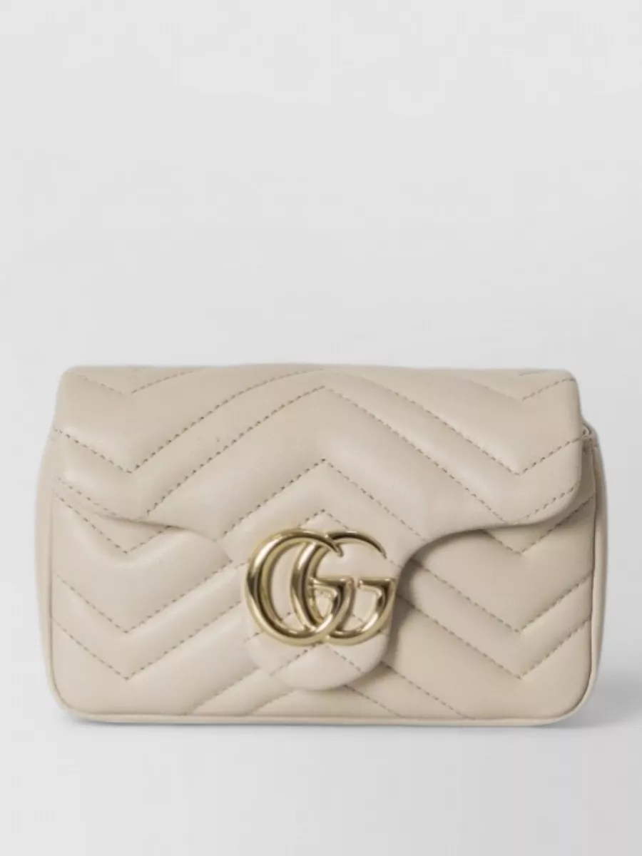 Gucci Gg Marmont Mini Leather Cross-Body Bag