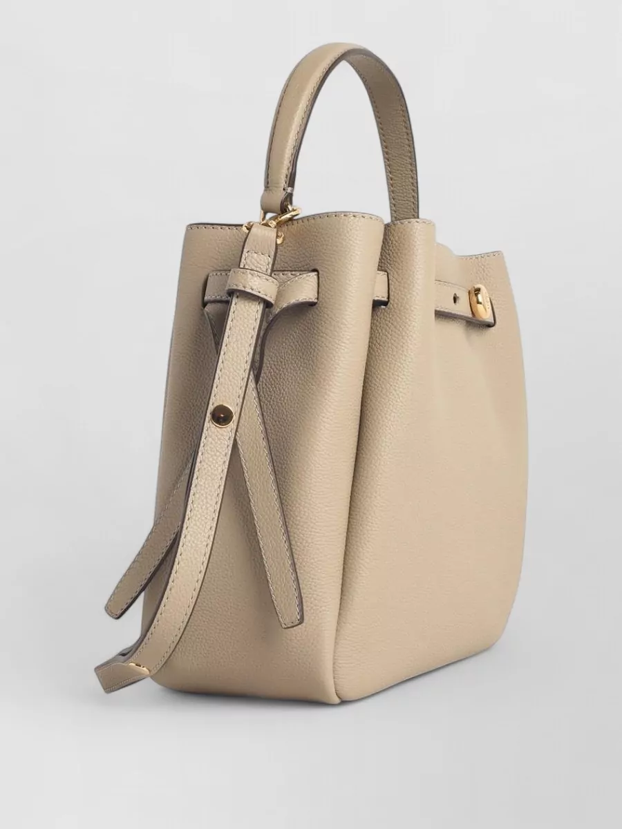Tory Burch Romy Small Leather Bucket Bag