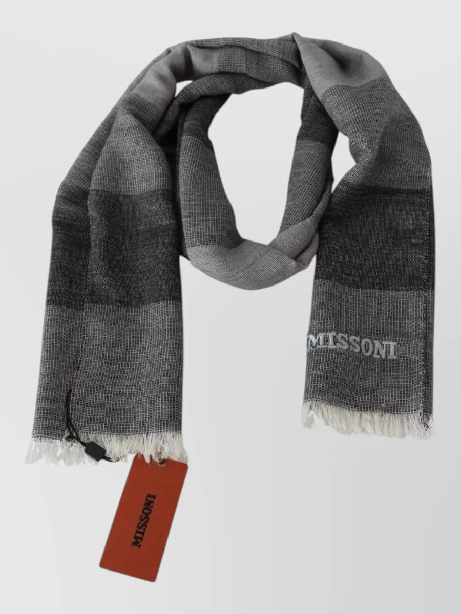 Missoni striped wool scarf