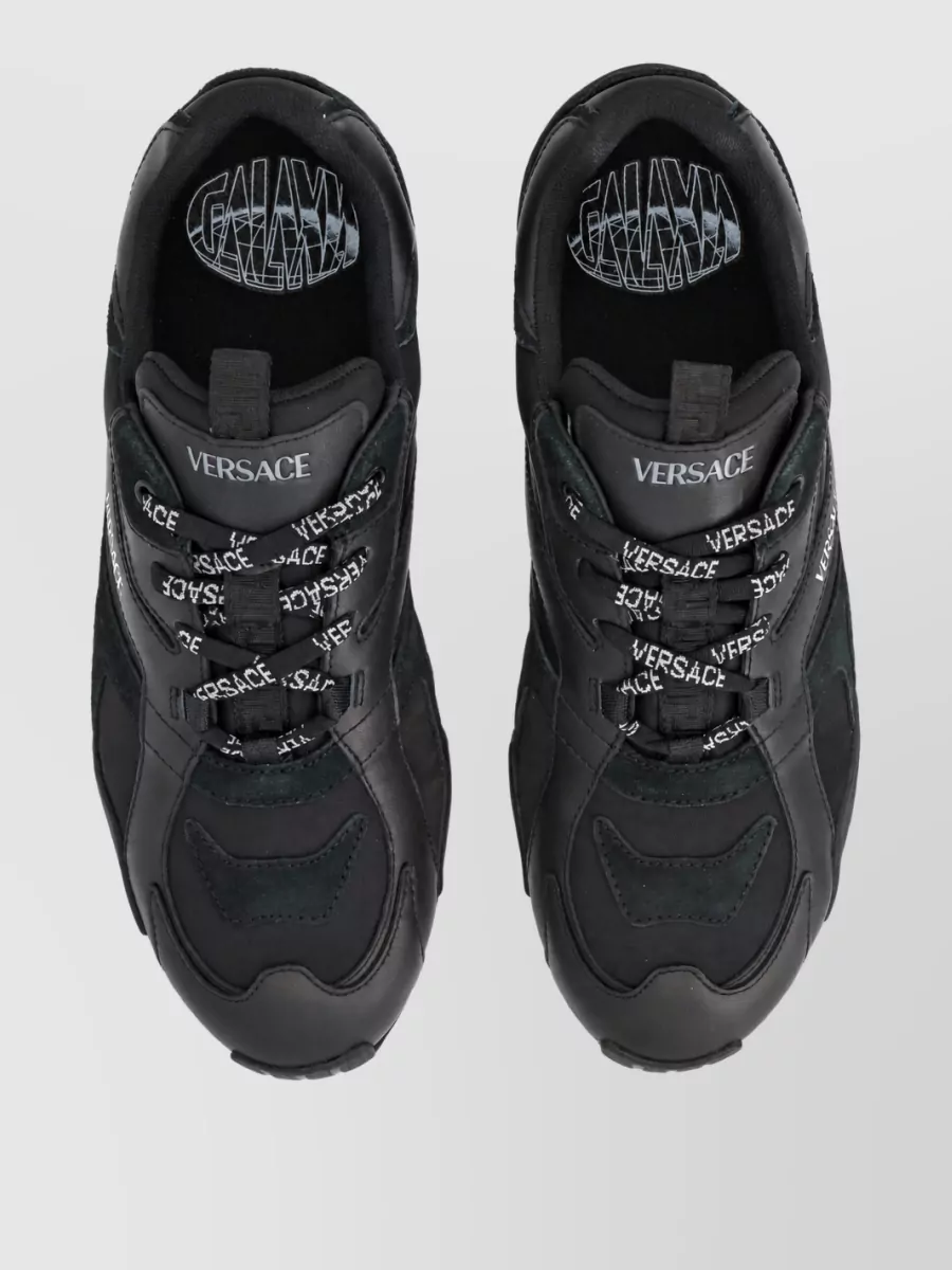 Versace Leather Low-Top Sneakers