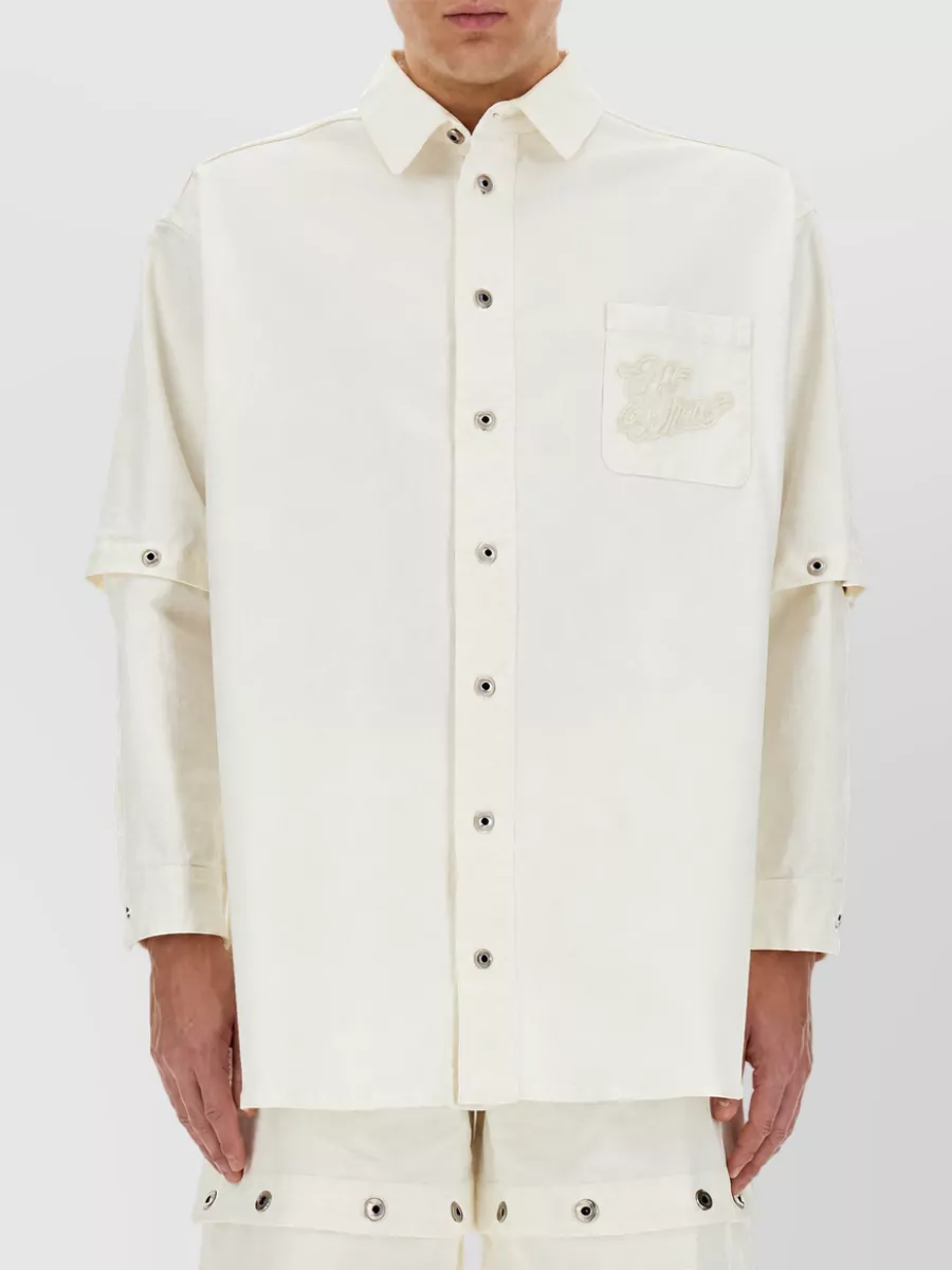 Off-White Cotton Jacket Shirt