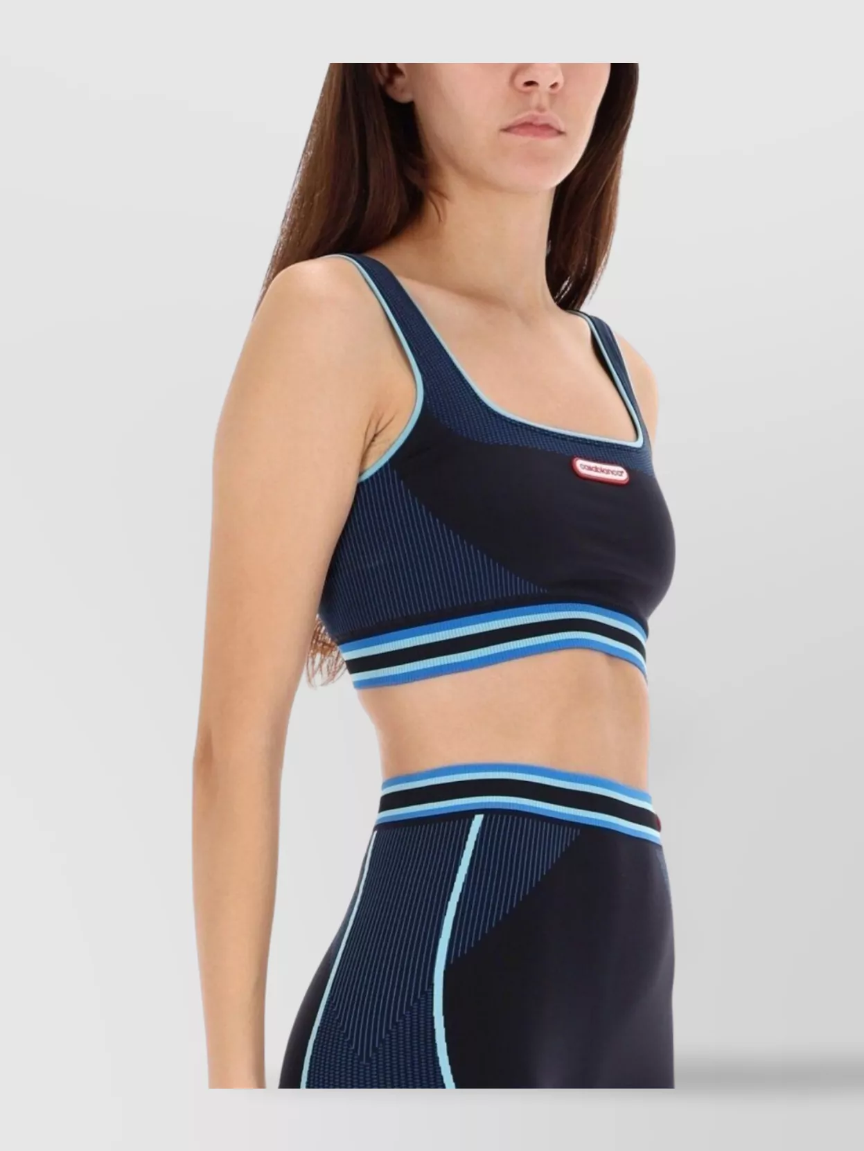Casablanca Bralette With Contrast Trim And Square Neckline