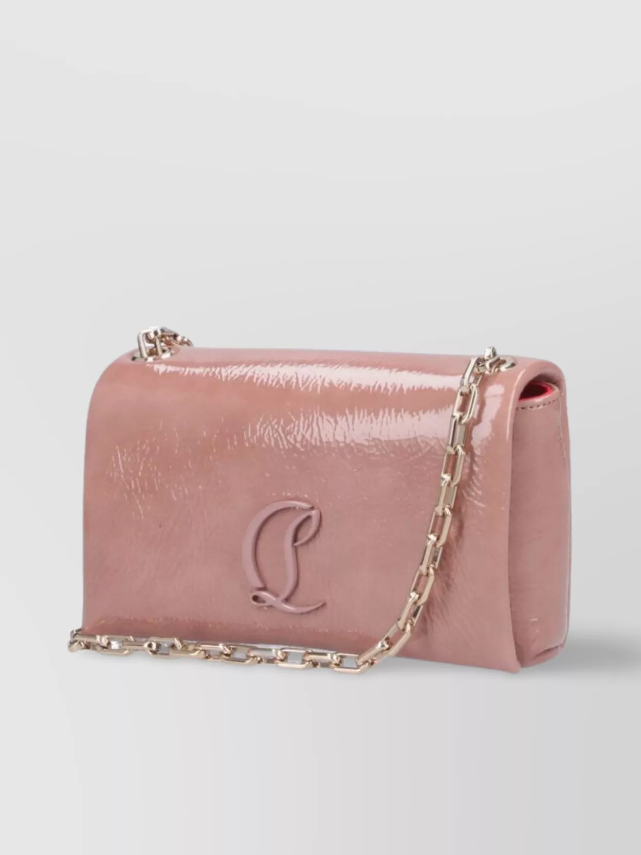 Christian Louboutin Glossy Chain Strap Shoulder Bag
