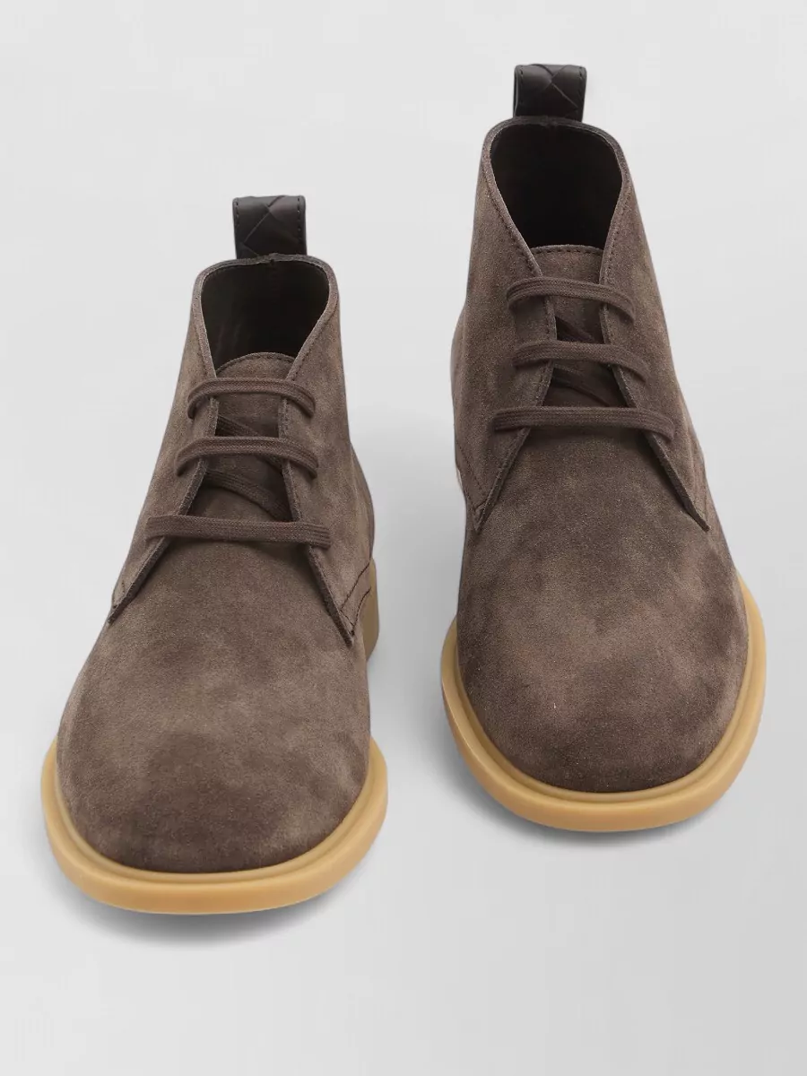 Bottega Veneta Leather Suede Ankle Boots