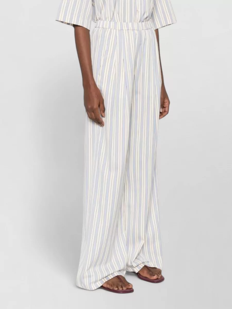 Forte Forte Striped Wide-Leg Trousers