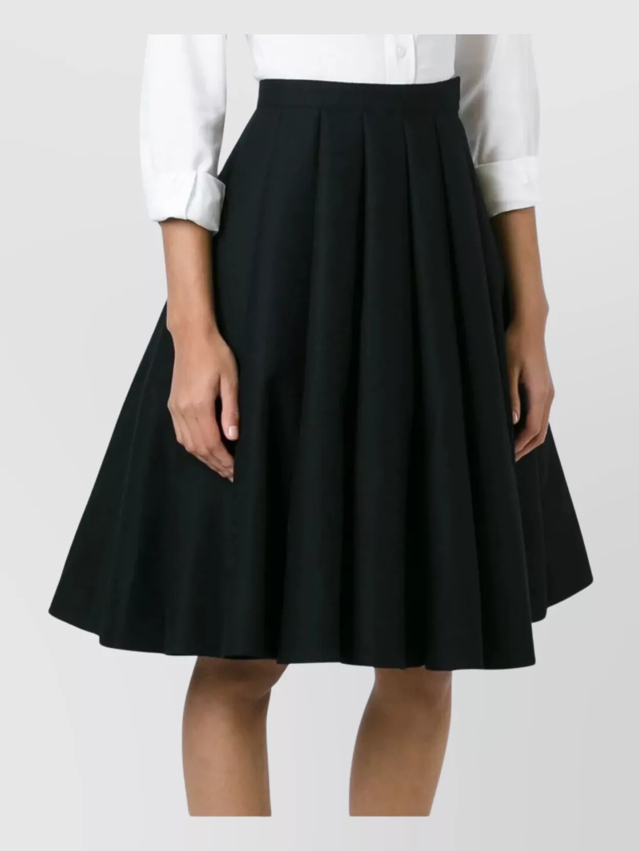 Junya Watanabe Long Pleated Skirt A-Line Silhouette