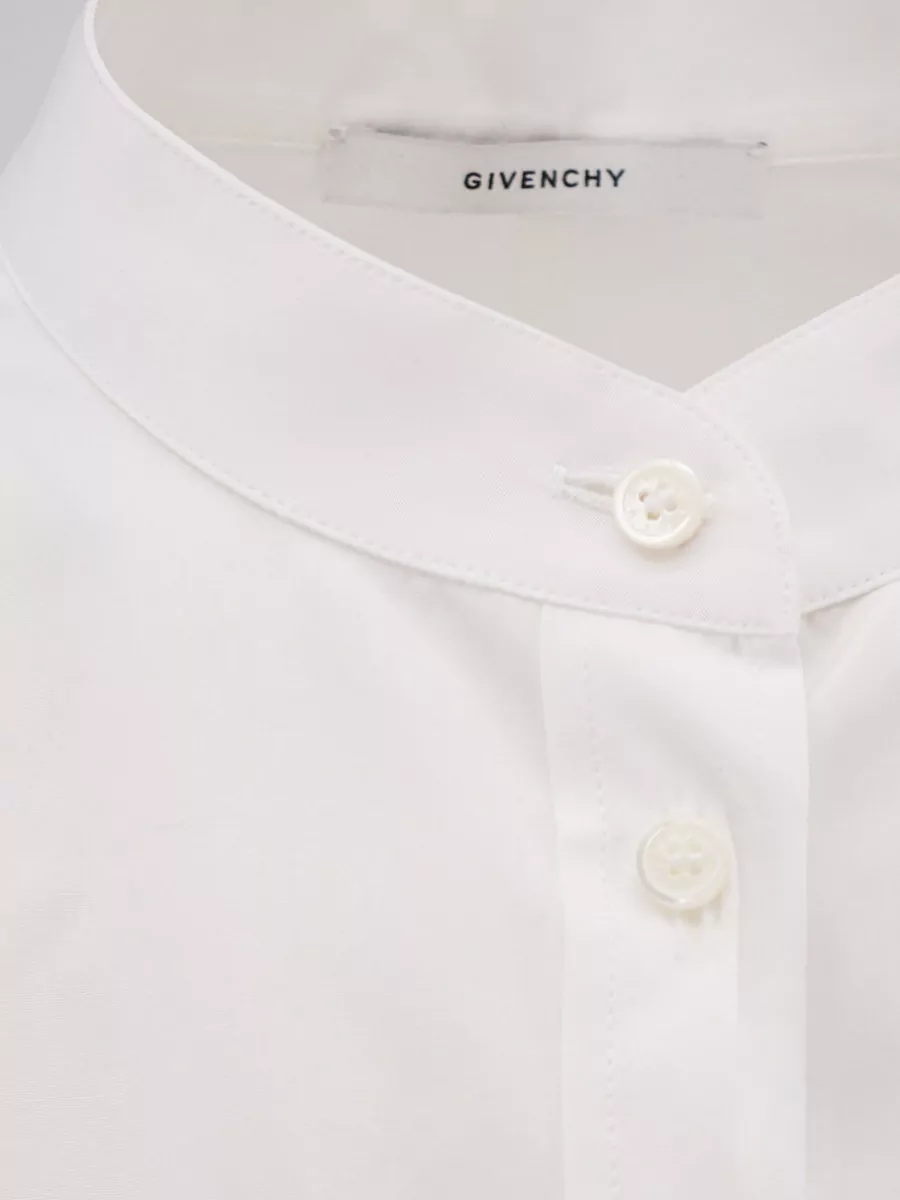 Givenchy Asymmetric Open Back Cotton Shirt