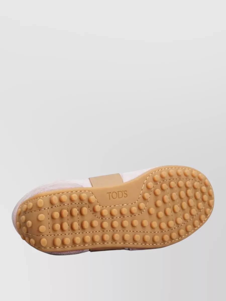 Tod's T Marathon Leather Sneakers Contrast Stitching