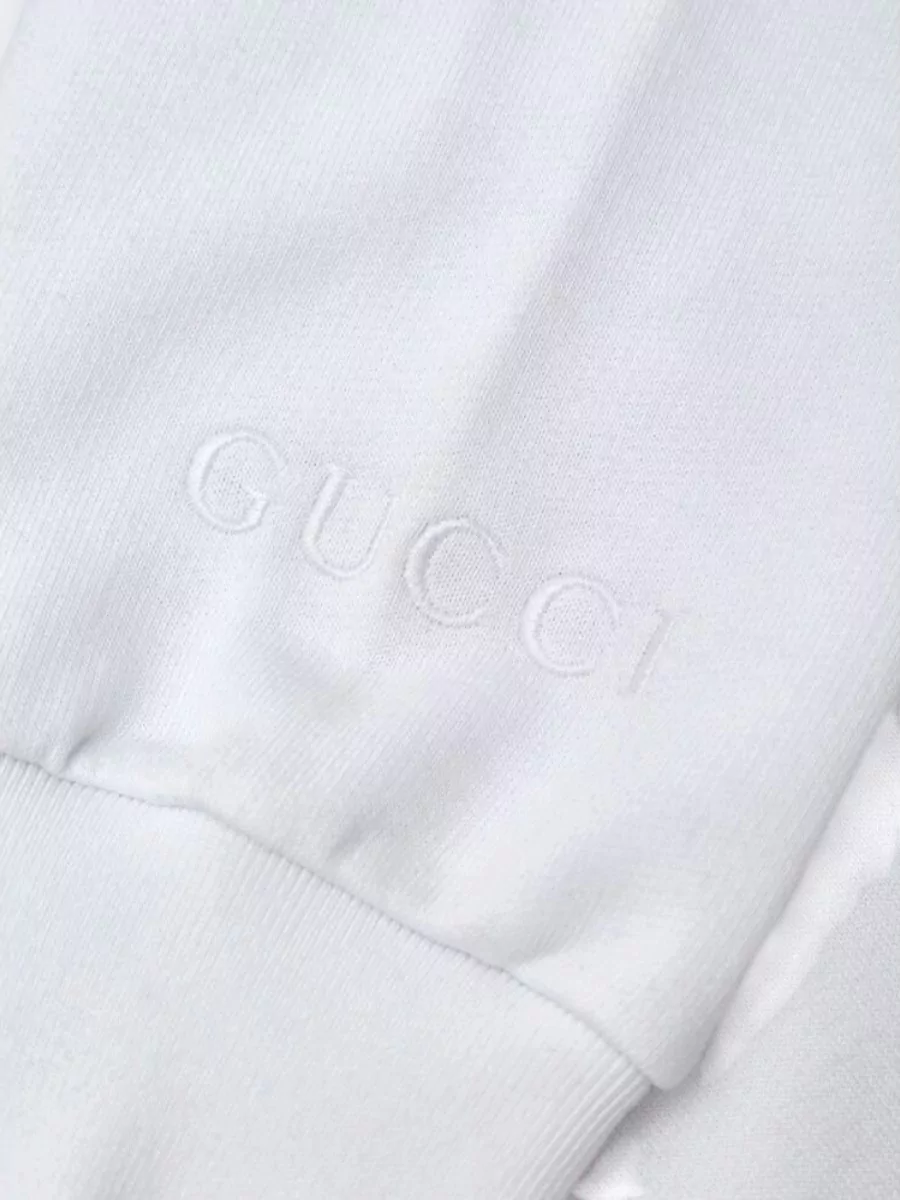 Gucci Cotton Jeweled Long-Sleeve Sweatshirt
