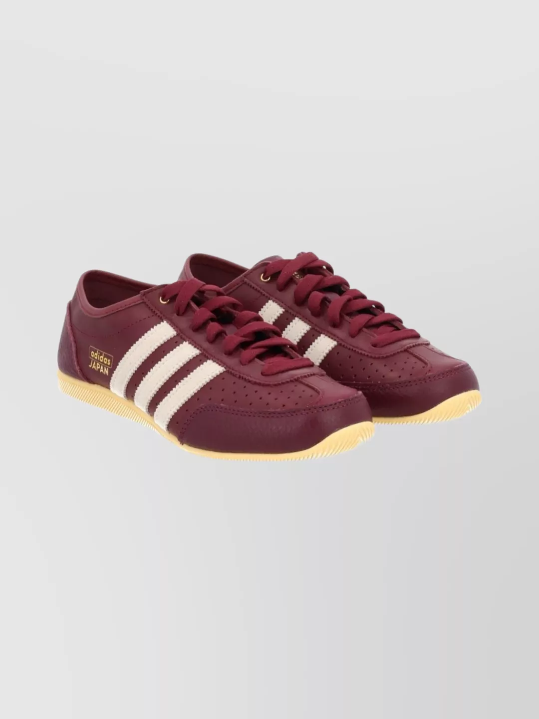 Adidas Originals Striped Sneakers With Perforated Design And Rubber Sole