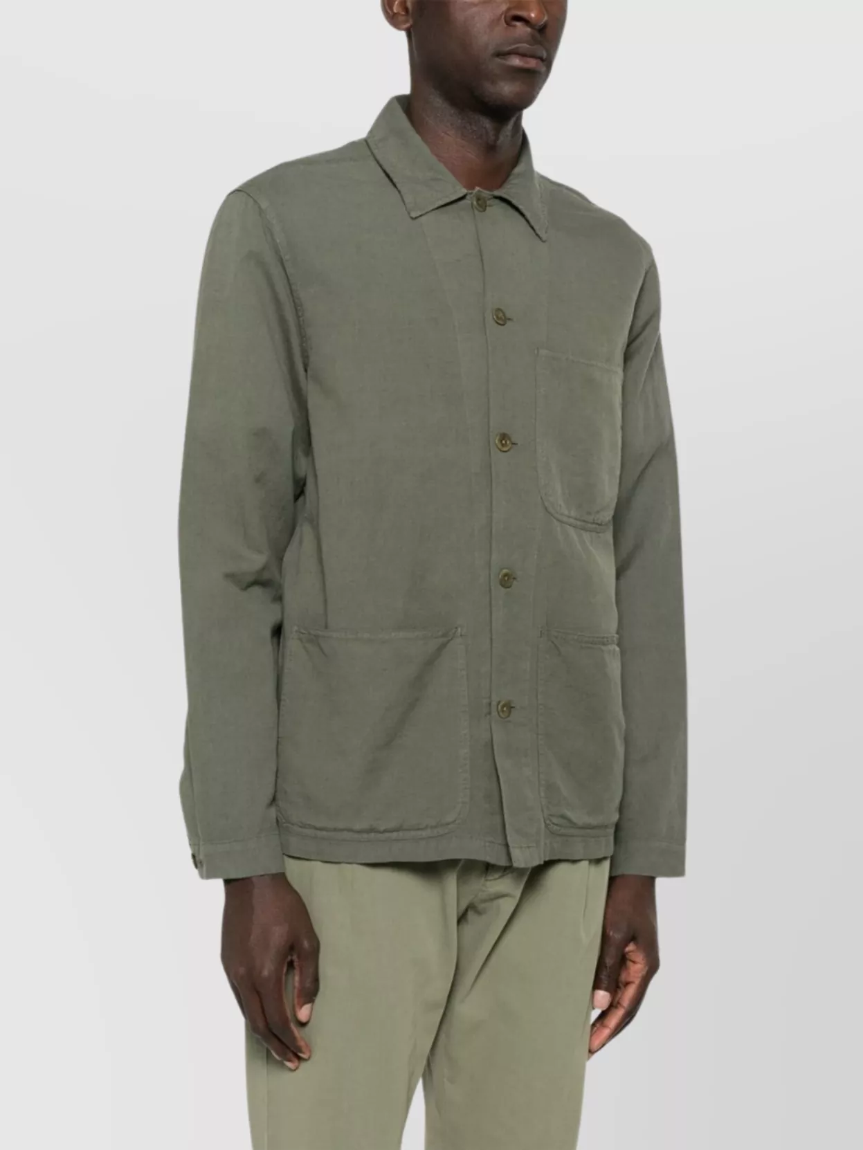 Ralph Lauren Logo Shirt With Front Patch Pockets