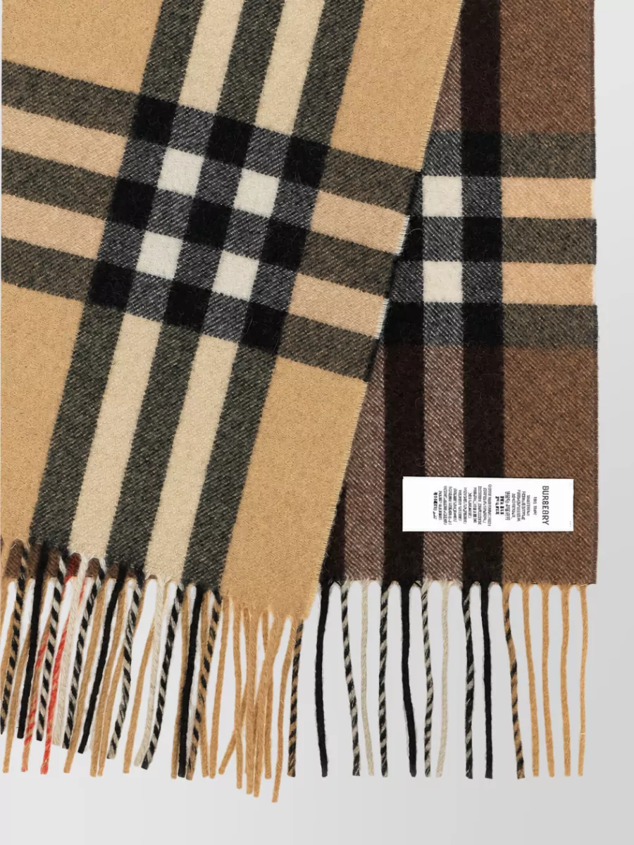Burberry Cashmere Checked Scarf