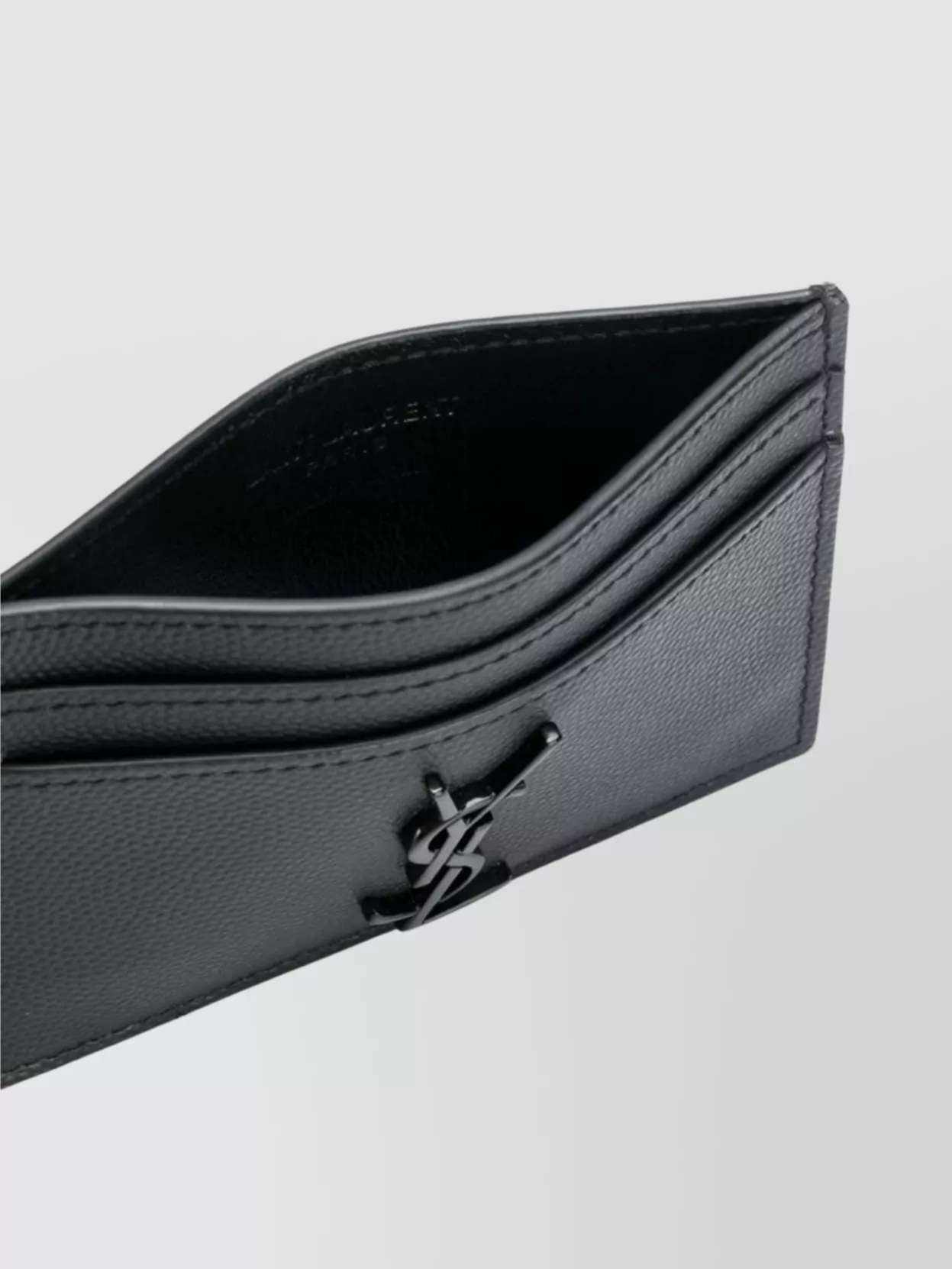 Saint Laurent Textured Finish Card Holder