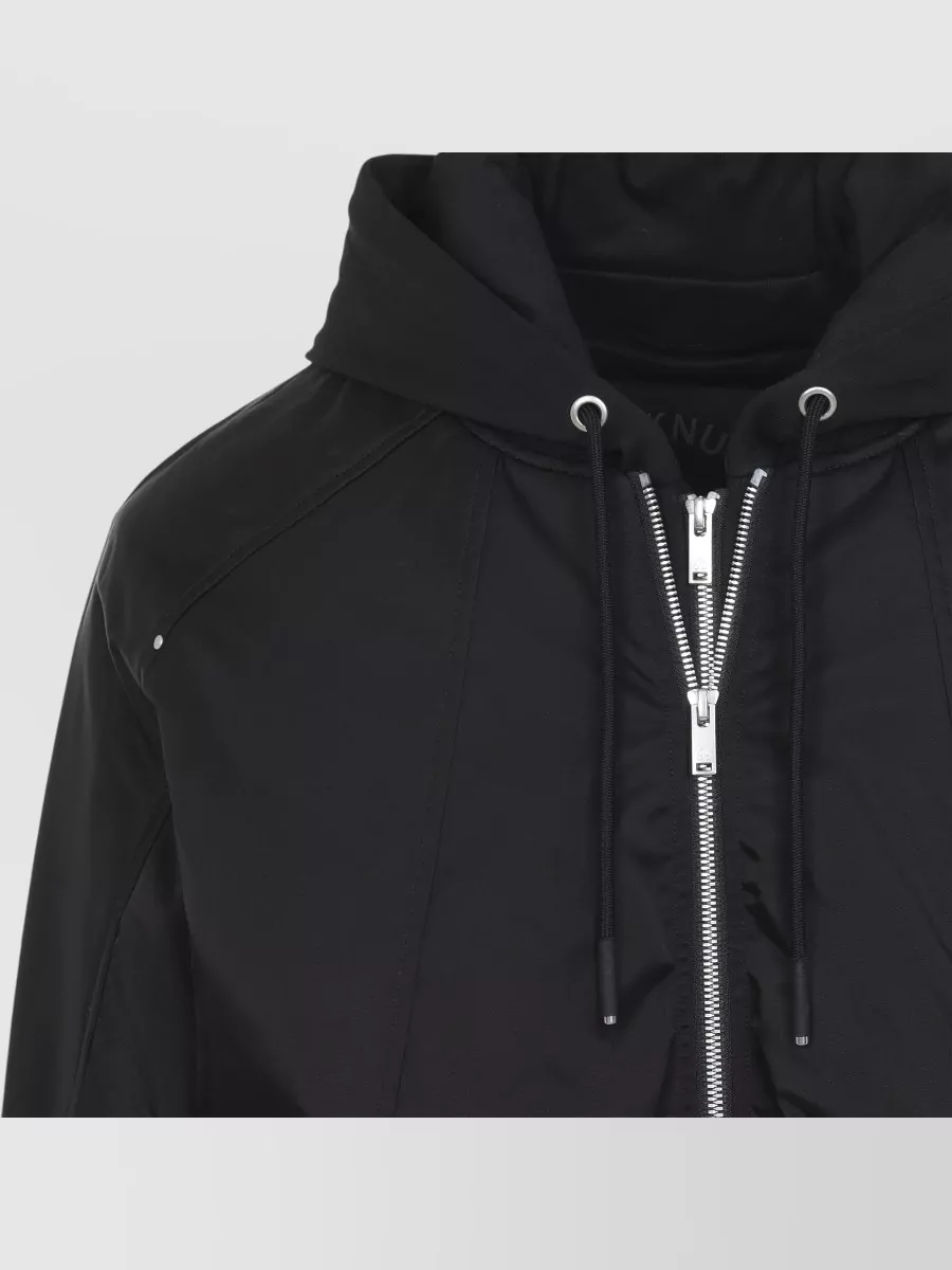 Moose Knuckles Recycled Nylon Satin Relaxed-Fit Hooded Bomber Jacket