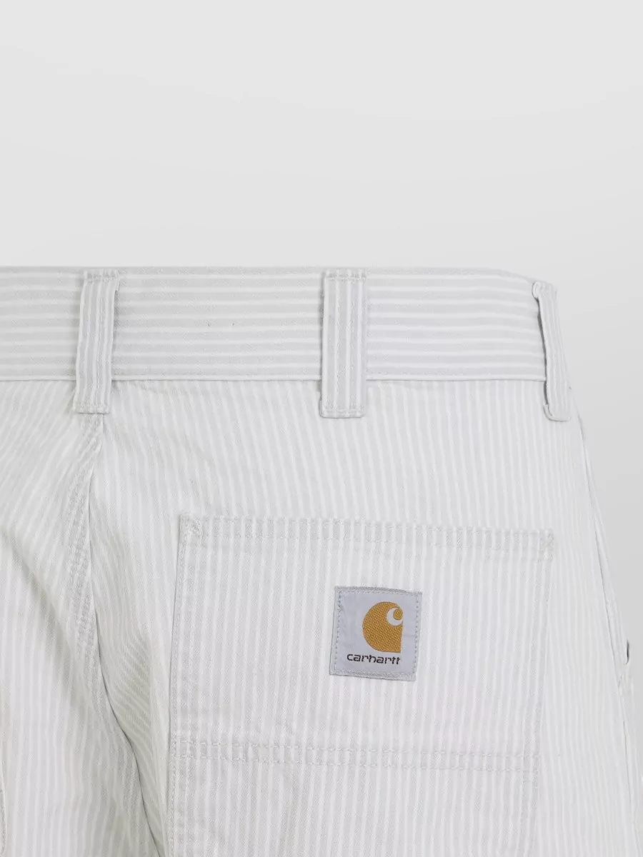 Carhartt Wip Striped Wide-Leg Cotton Trousers