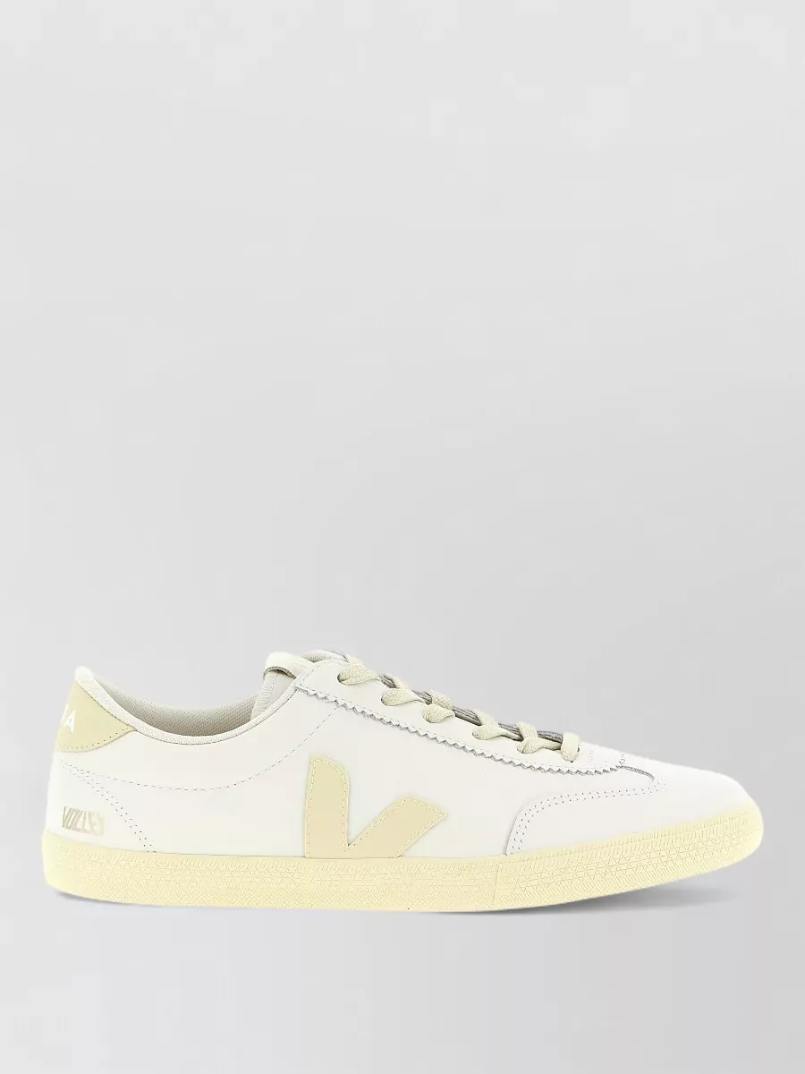 Veja Leather Volley Signature Low-Top Sneakers
