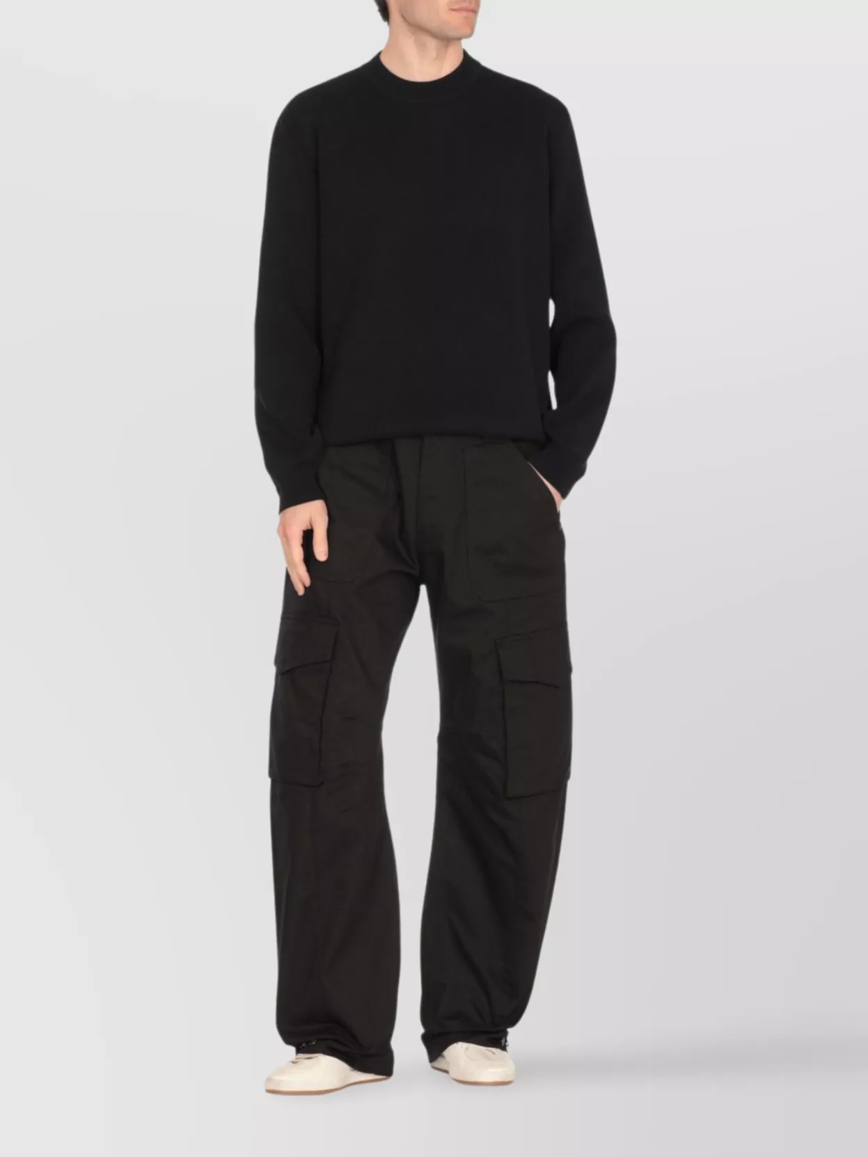 Golden Goose Ribbed Texture Crewneck Sweater