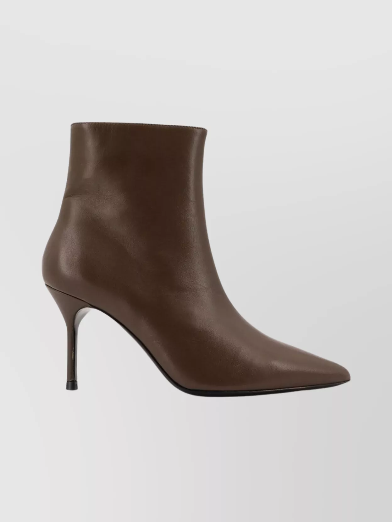 Staud Sebastian Leather Ankle Boots In Brown