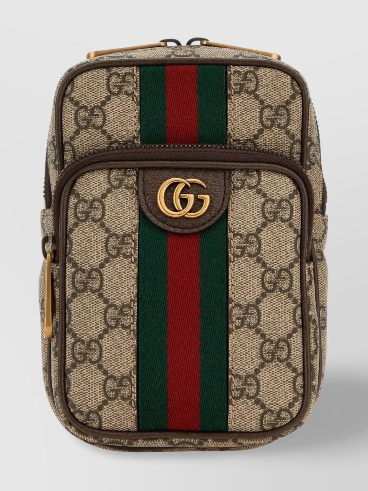 Shop Gucci Gg Supreme Fabric Mini Ophidia Crossbody Bag