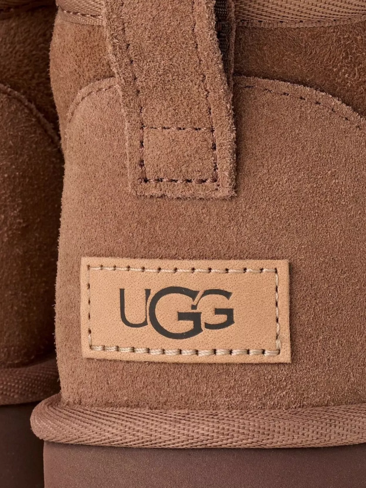 Ugg Short Ankle Pull Tab Suede Boot