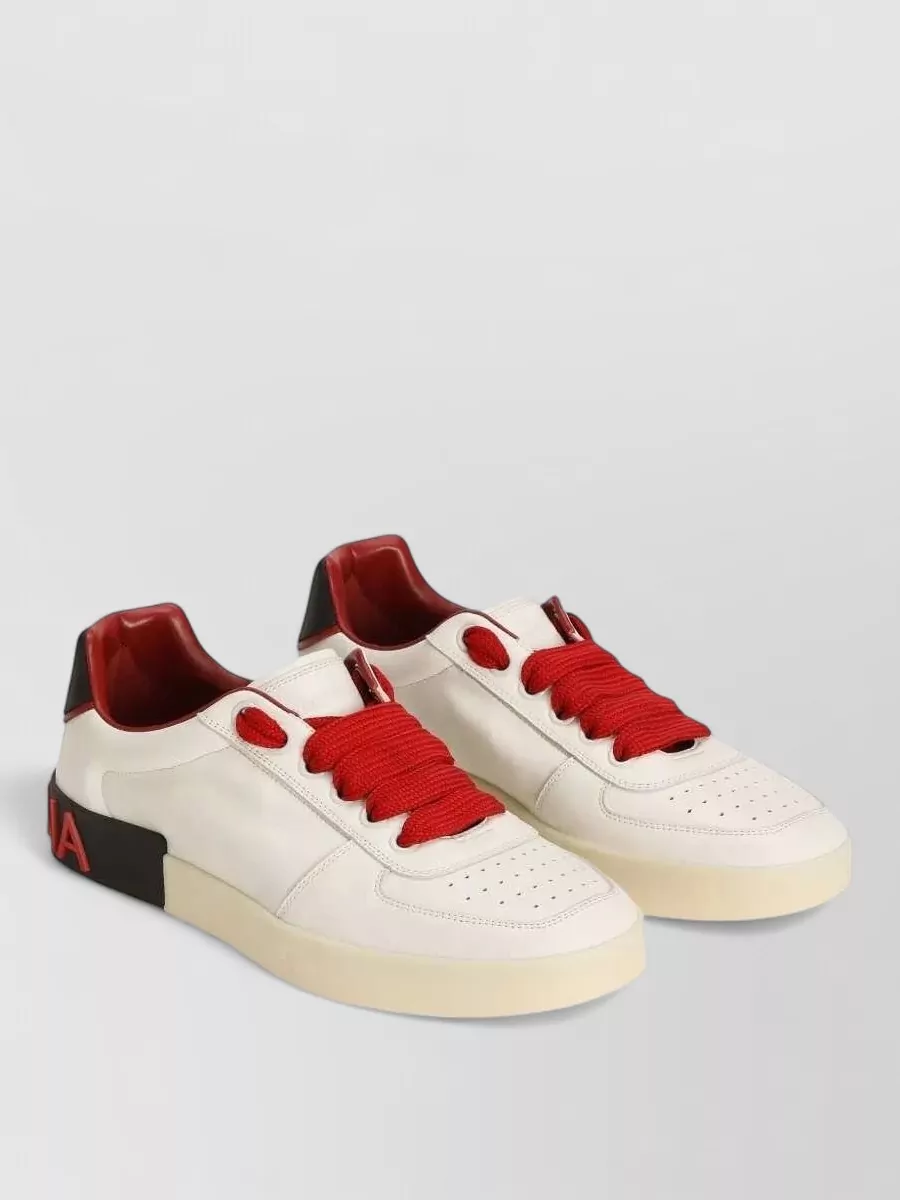 Dolce&Gabbana leather low-top sneakers