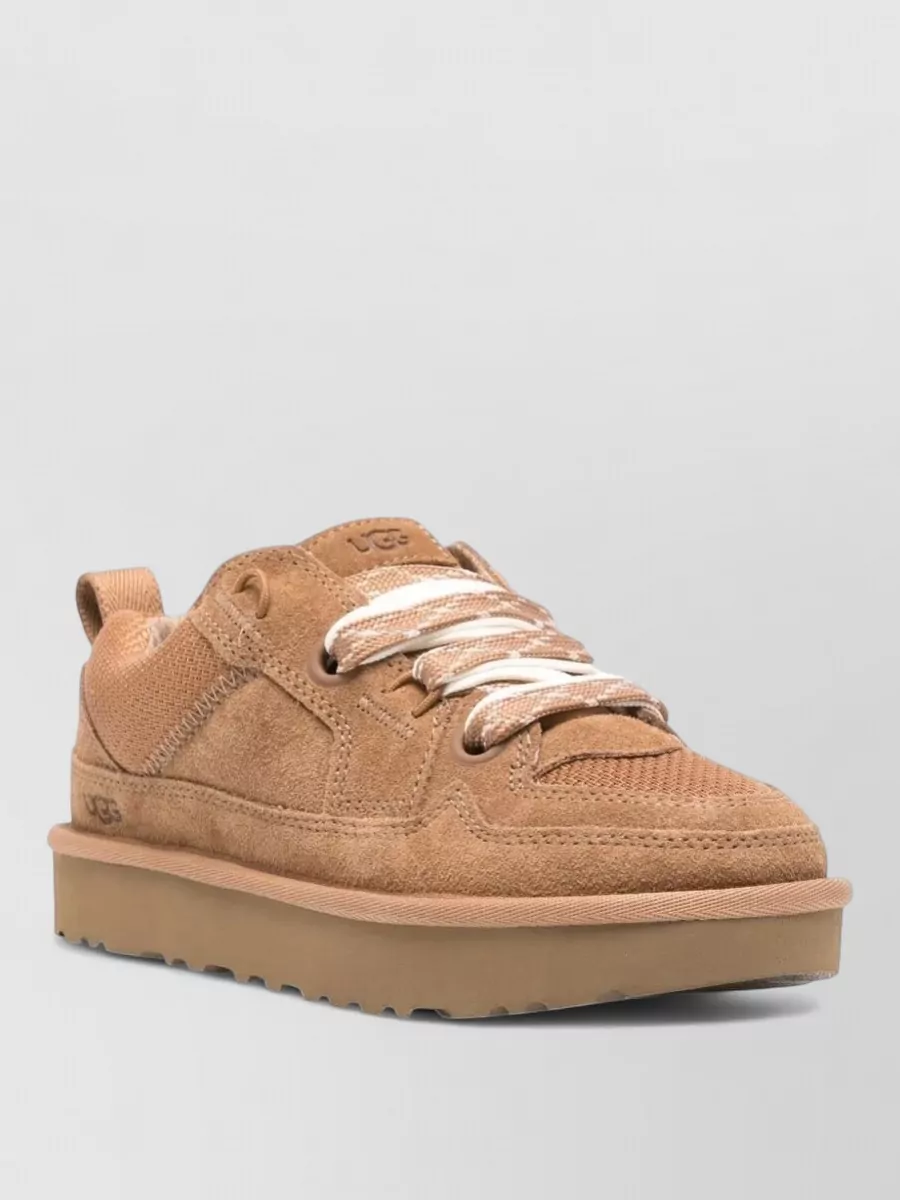 Ugg suede leather lace-up sneakers