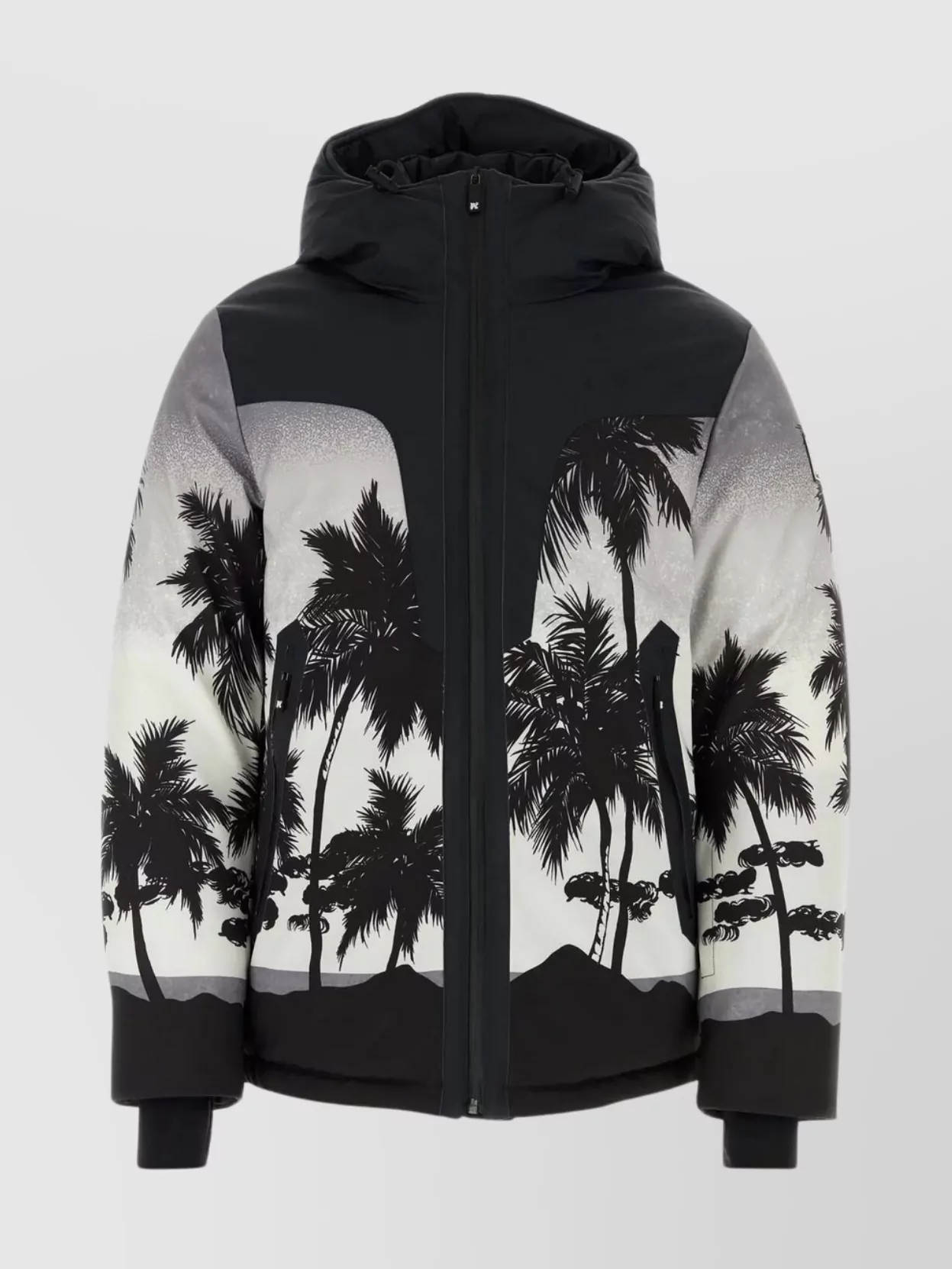 Shop Palm Angels Hooded Palm Ski Jacket