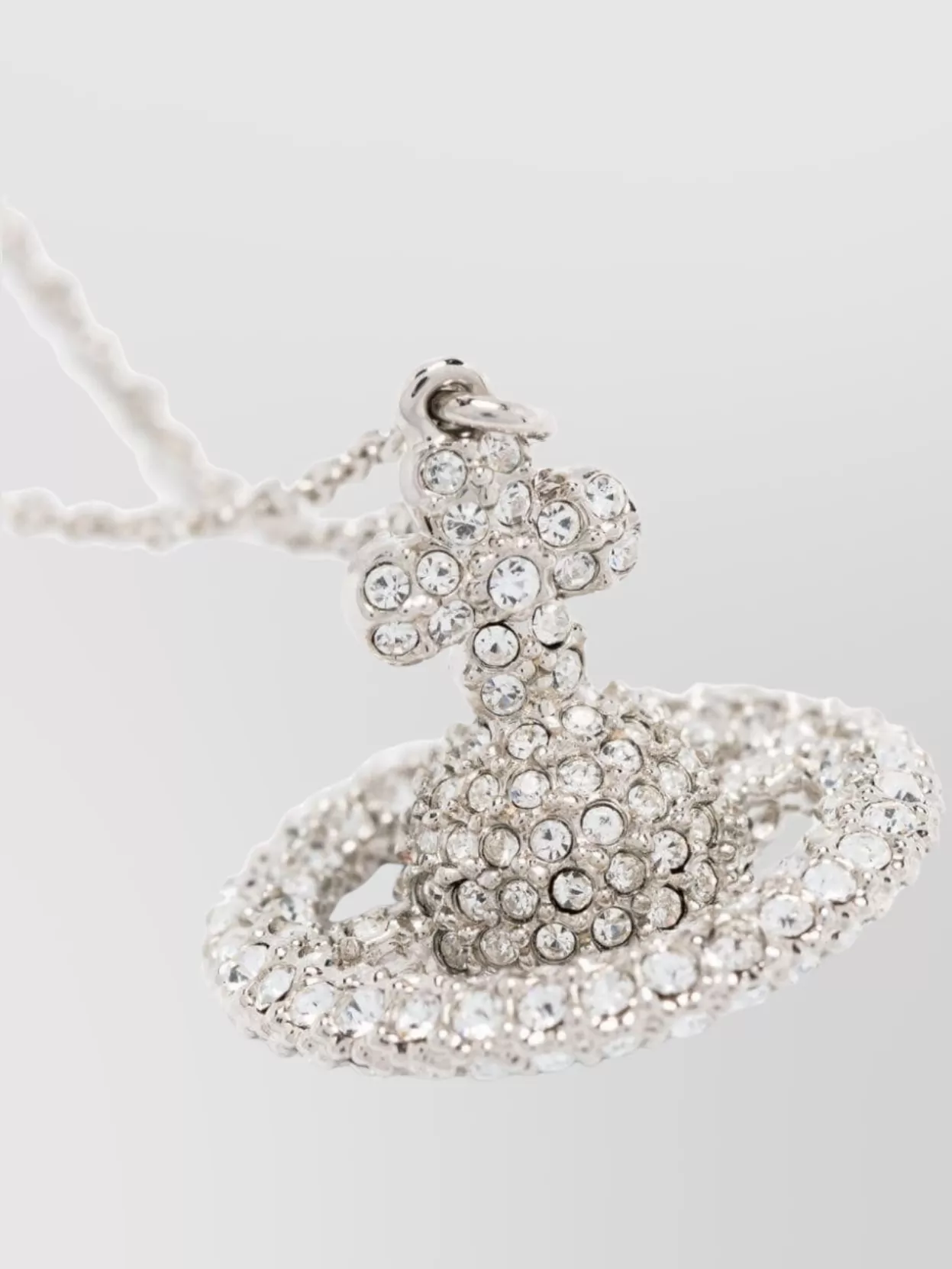 Vivienne Westwood Necklace Crystal Pendant Adjustable Chain