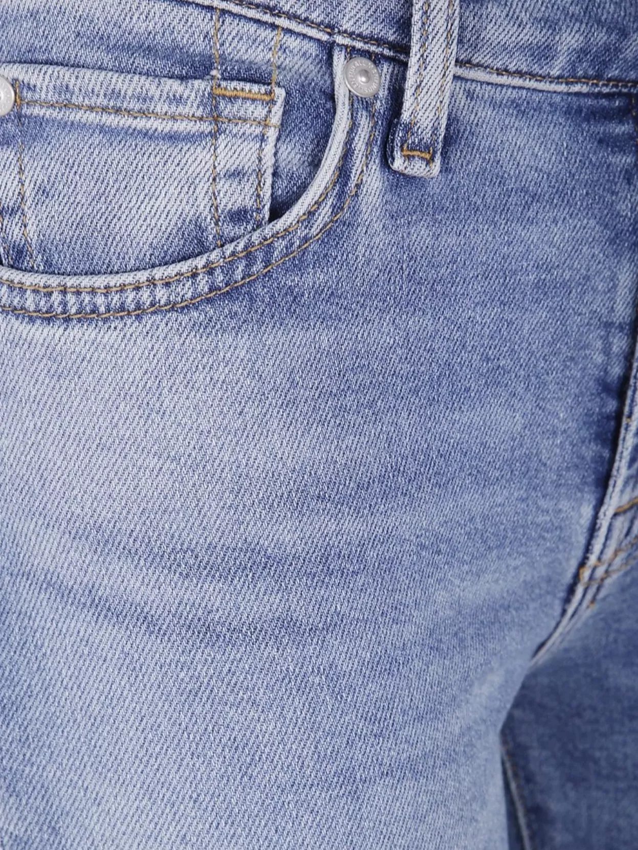 7 For All Mankind Cropped "Alexa Sea" Level With Raw Cut