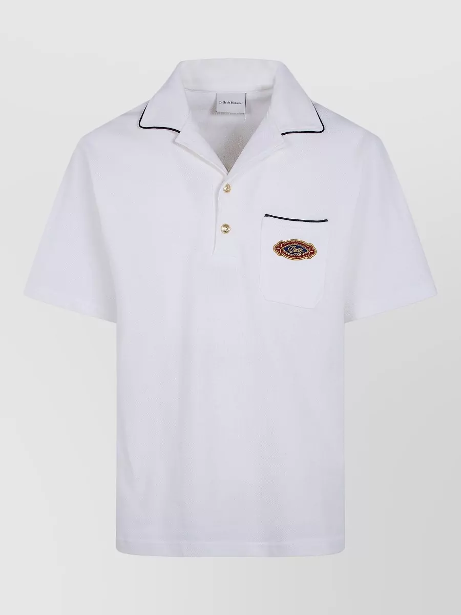 Drôle De Monsieur Cotton Polo Shirt