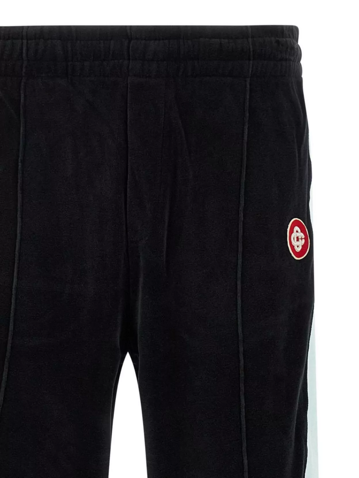 Casablanca Soft Fabric Trousers Featuring Side Stripe In Black
