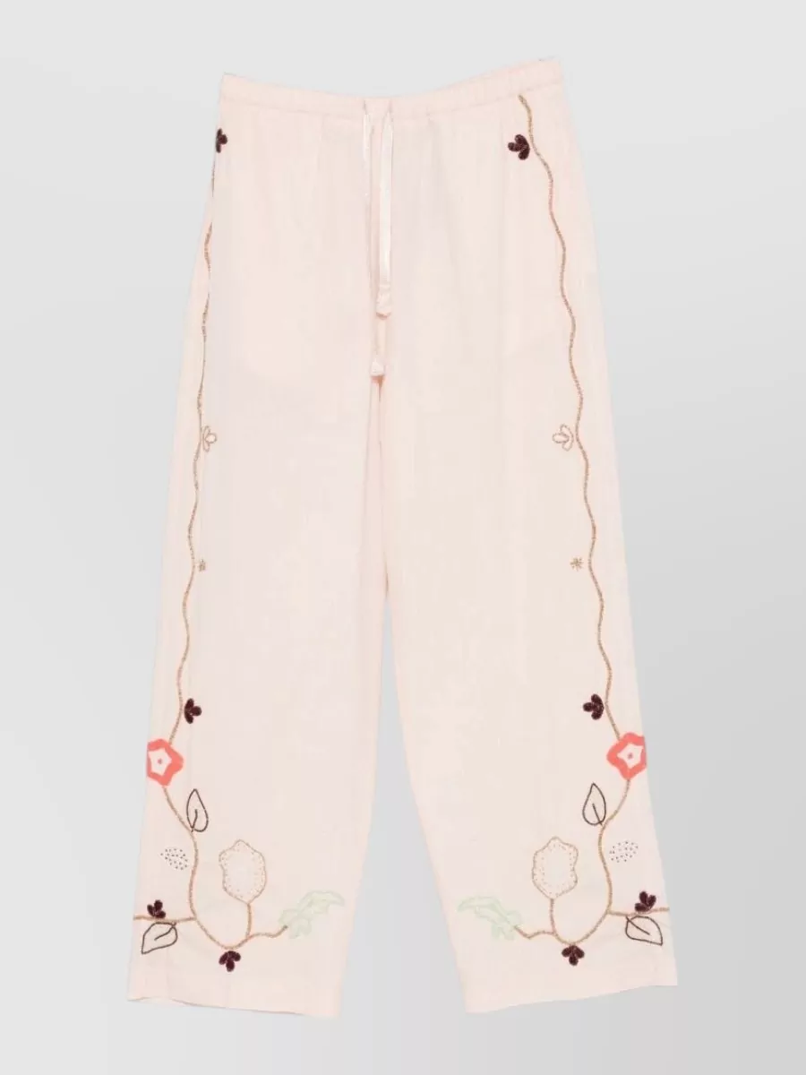 Forte Forte Embroidered wide-leg trousers